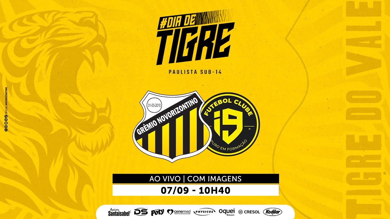 🔴 AO VIVO - 🟡⚫ Grêmio Novorizontino recebe o I9 pelo Paulista Sub-14