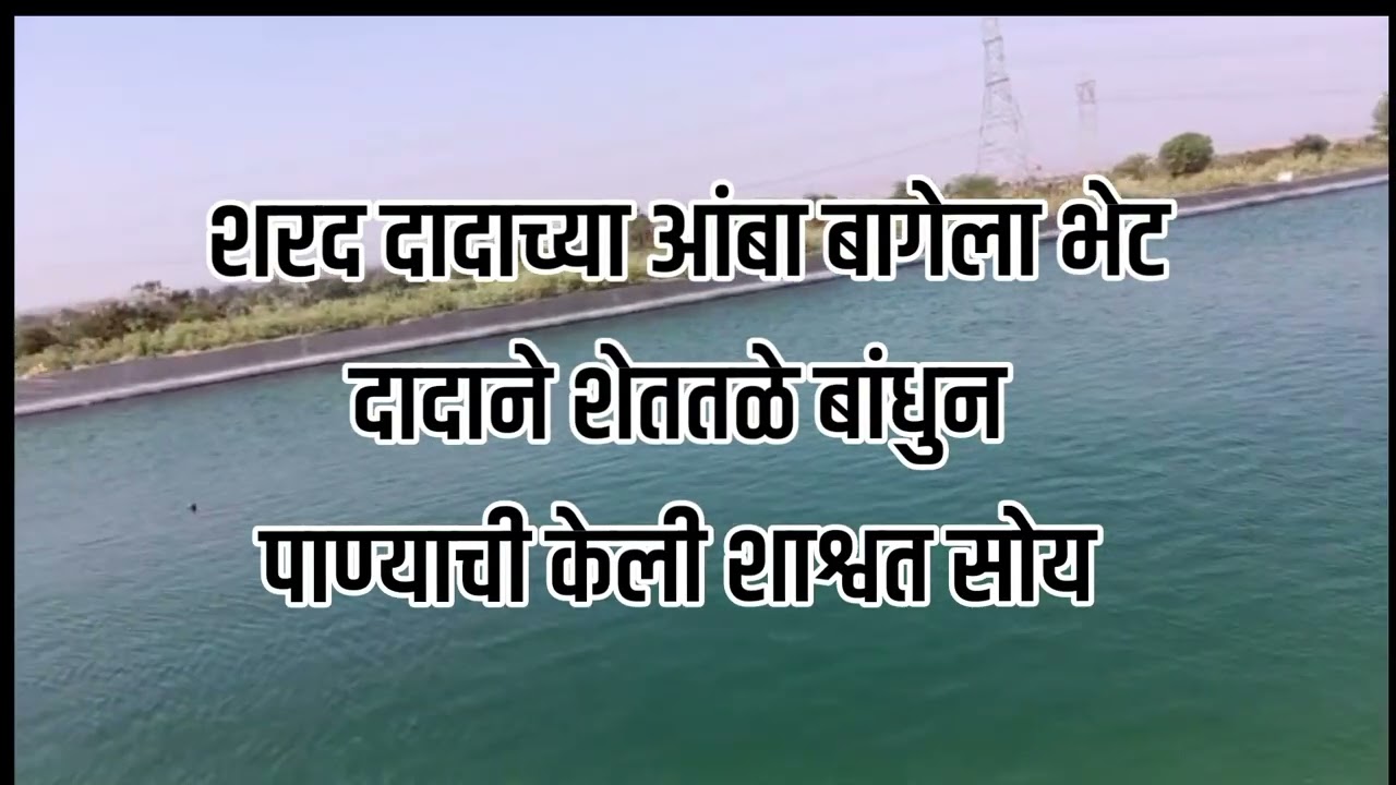 शेततळे बांधुन पाण्याची केली शाश्वत सोय | शरद दादाच्या आंबा बागेला भेट | शरद दादाचे शेततळे 