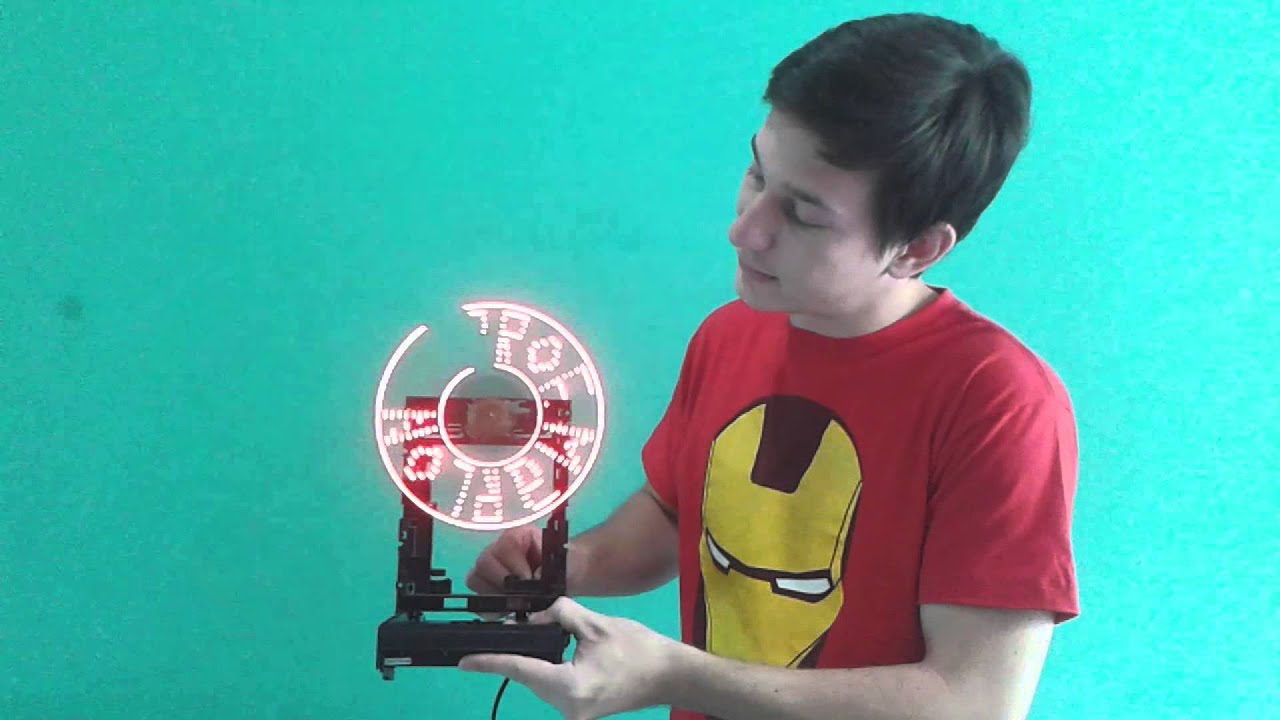 Como fazer um Propeller Clock/Relógio Holográfico/Persistence of Vision Display