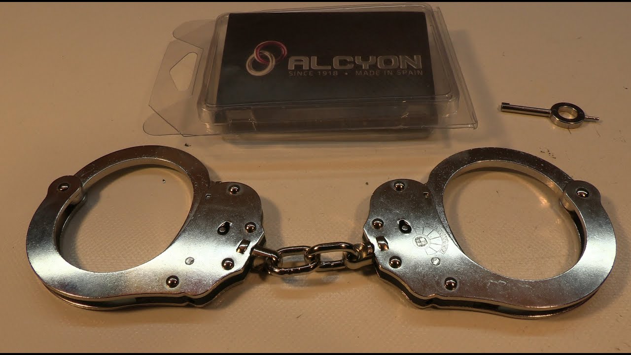Alcyon 5050 metall neu Ertzaintza Esposas Handschellen Handcuffs Spain Polizei Menottes Special Unit