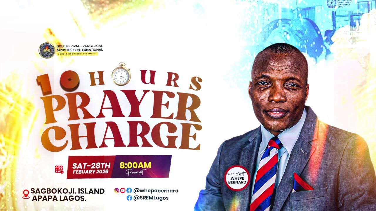TEN HOURS PRAYER CHARGE || FOR WE WRESTLE || SREMLAGOS || APOSTLE WHEPE BERNARD || 28TH/FEB/2026