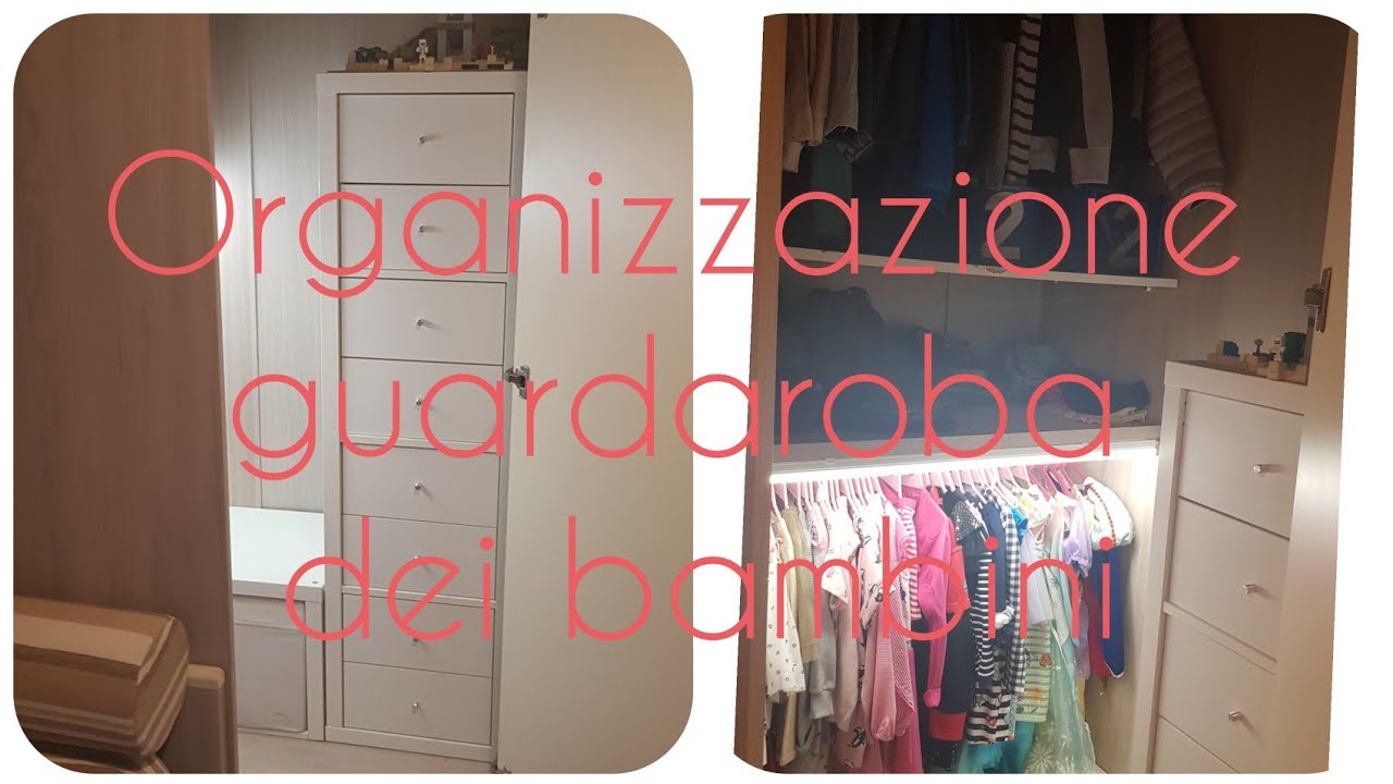 Organizzazione del guardaroba dei bambini
