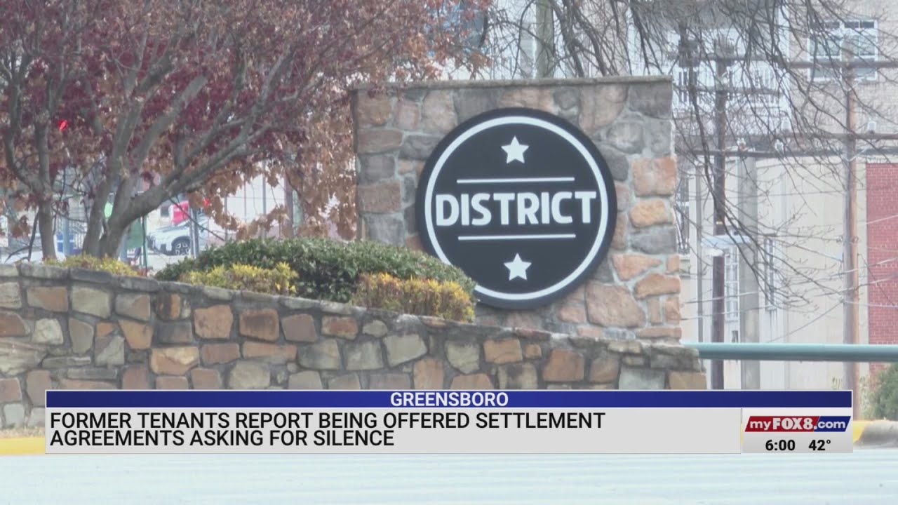 Former tenants of District apartments in Greensboro report being offered settlement asking for silen