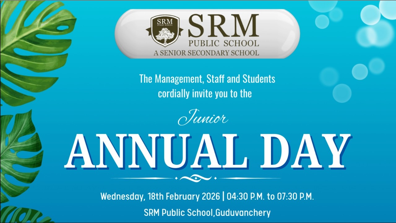 Guest Speech || Junior Annual Day 2026 || SRM Public School || Guduvanchery