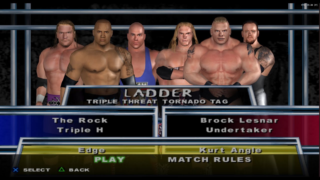 6 Man Tag Ladder WWE SmackDown! Here Comes the Pain