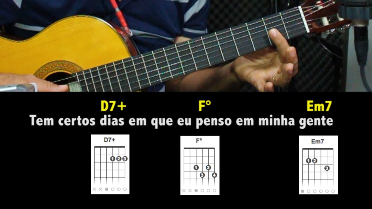 Iniciantes no violão - Como tocar Gente Humilde - Dedilhado simplificado