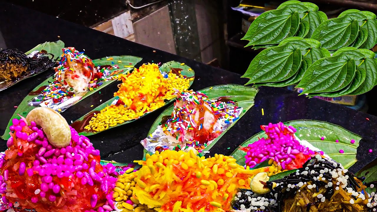 Sweet Paan (Meetha Pan) Different Flavours | Street Food Lahore Pakistan