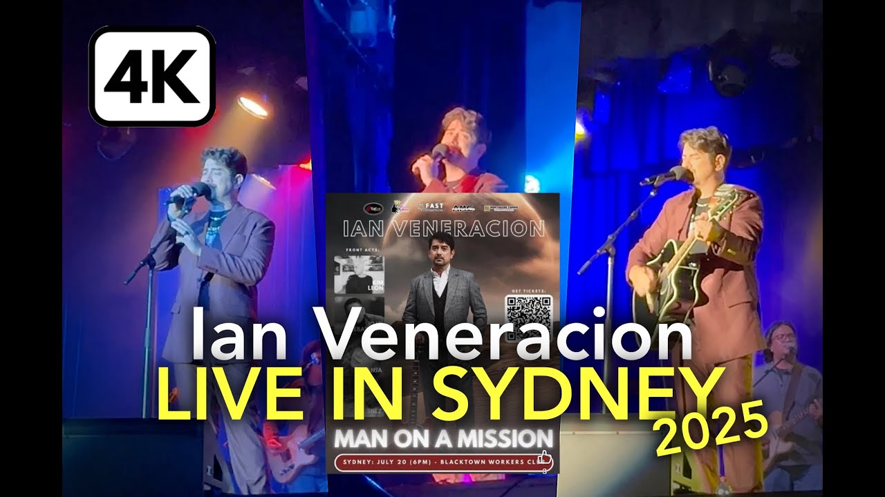 4K | Ian Veneracion Live in Sydney Australia 2025 Man on a Mission Tour