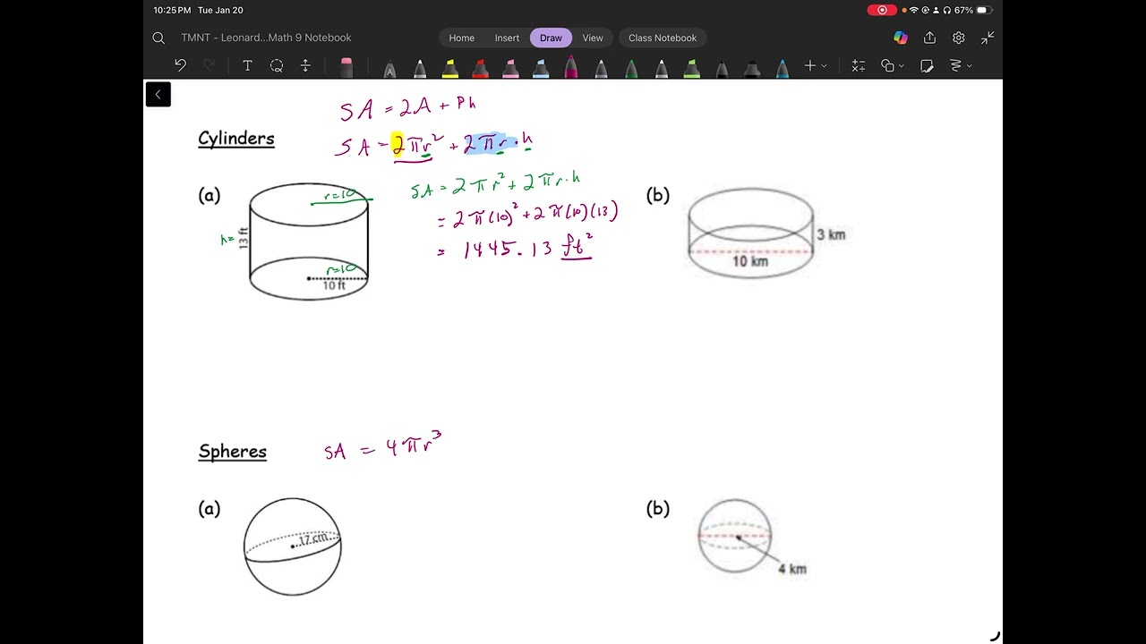 Math 9 - Surface Area 1