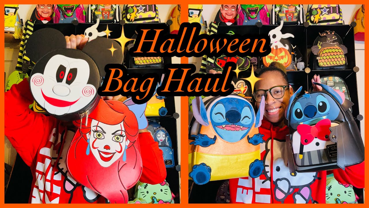 Disney Halloween Loungefly Haul & Magically Horrific bag haul #loungefly #disney #haul