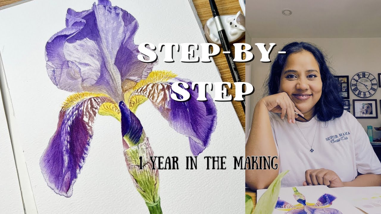 How to Paint a Realistic Iris: A Step-by-Step Watercolor Masterclass 