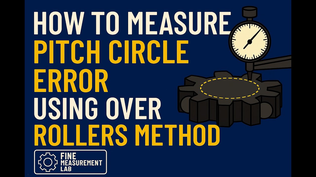 6 – How to Measure Pitch Circle Error: Over Rollers Method | Fine Measurement Lab Experiment