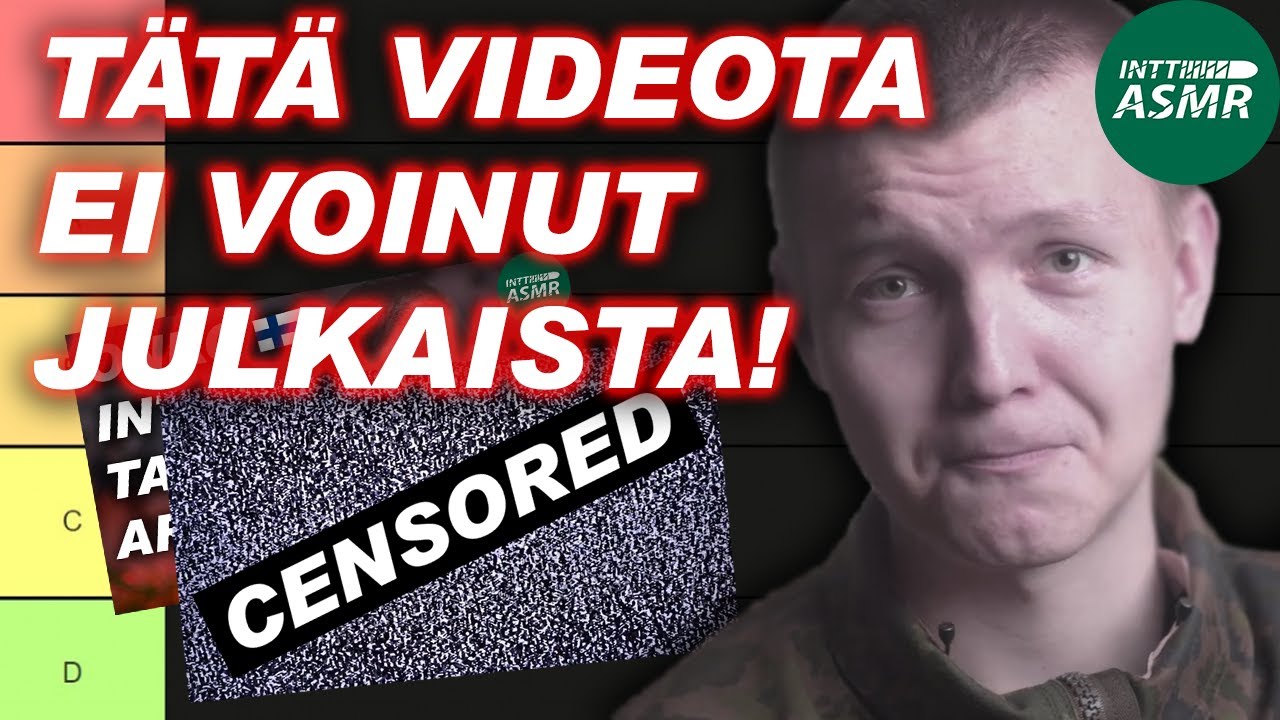 ASMR Suomi - Inttivideo Tier List