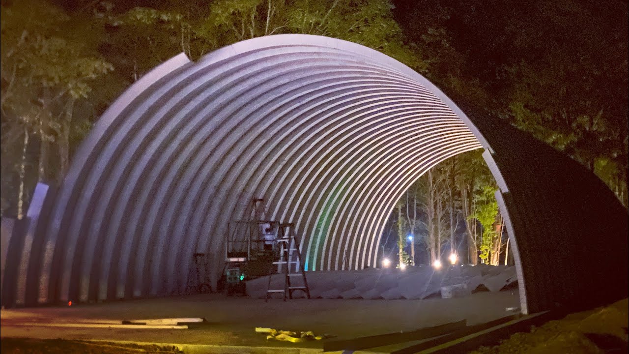 Building the Quonset hut shop