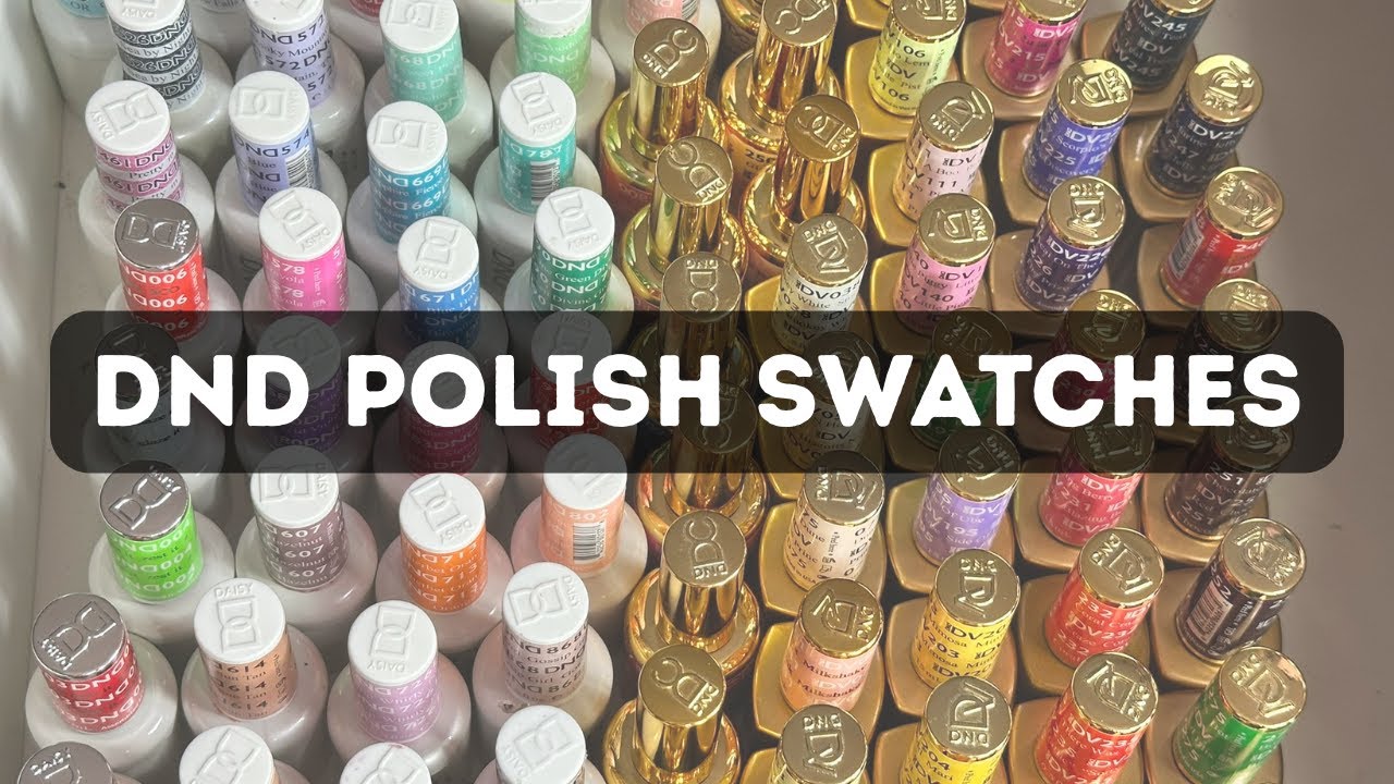 I Swatched My ENTIRE DND Gel Polish Collection | New Collection Unboxing | Swatch with Me