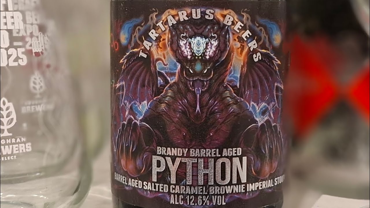 Tartarus Beers: Brandy Barrel Aged Python Barrel Aged Salted Caramel Brownie Imperial Stout