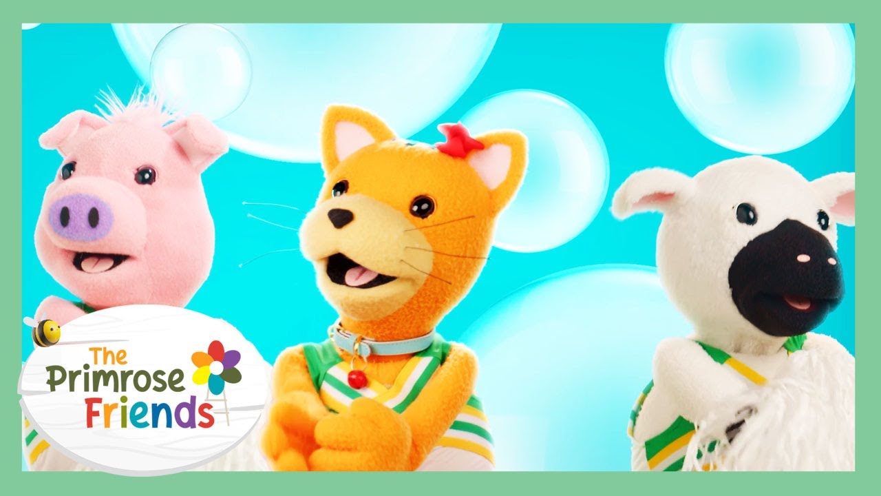 Let’s Do the Scrubby Cha Cha! @ThePrimroseFriends Moonbug Kids – Animal ABC’s & 123’s Friends Club🐾
