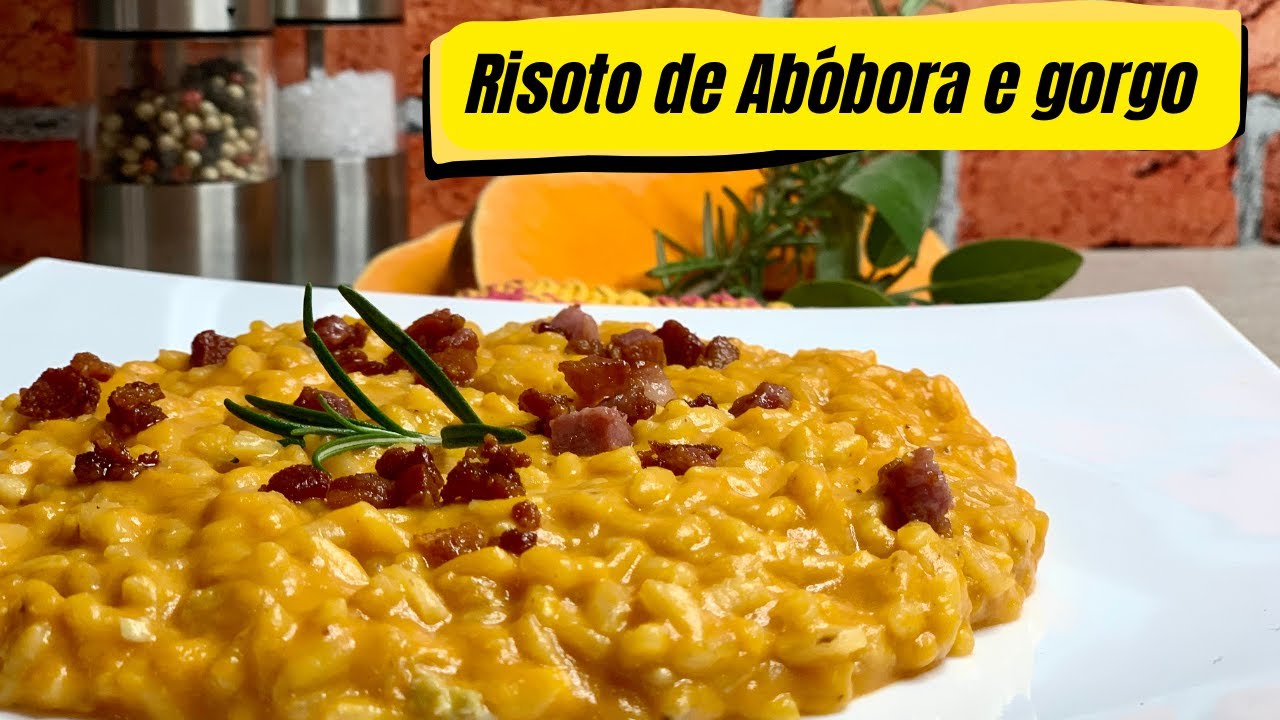 Risoto de abóbora e gorgonzola #risoto #abóbora #comidaitaliana