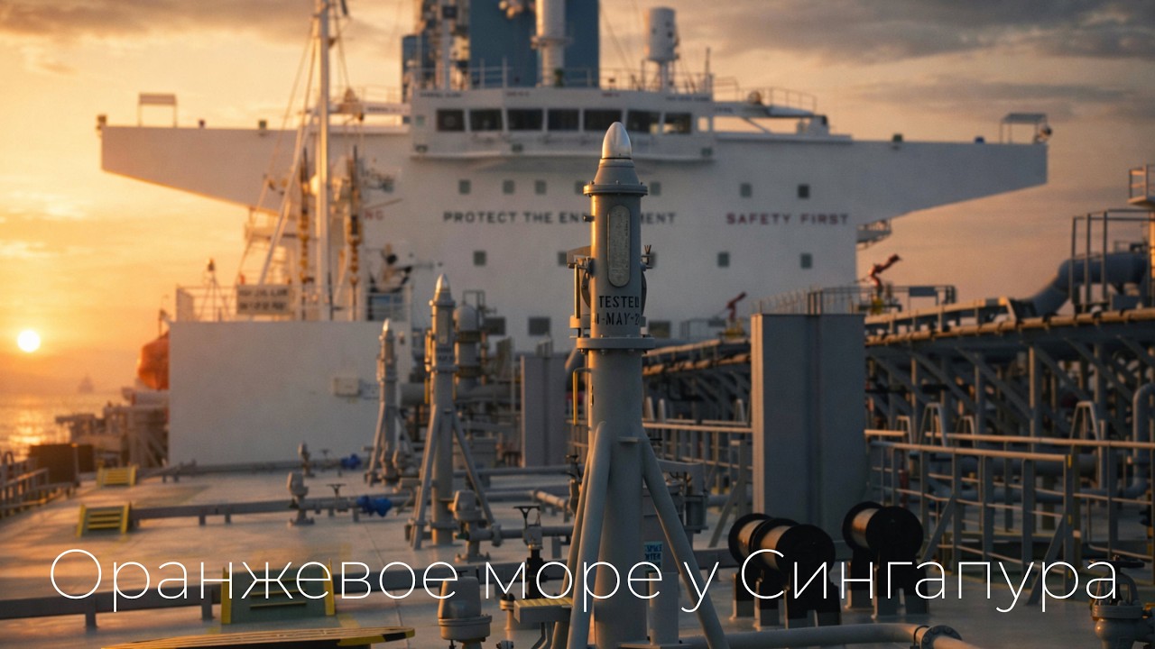 Оранжевое море Сингапура: будни на рейде