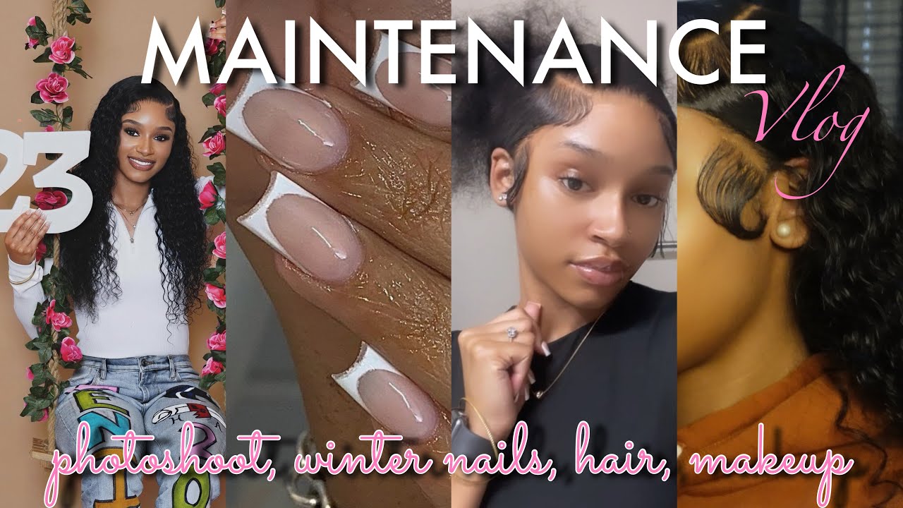 WINTER MAINTENANCE VLOG | nails, hair & makeup apt, preparing for photoshoot