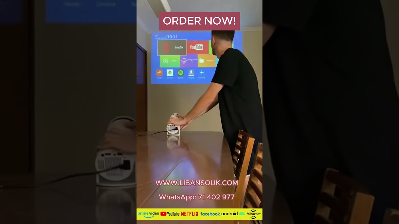 HY300 Smart Projector Android 11
