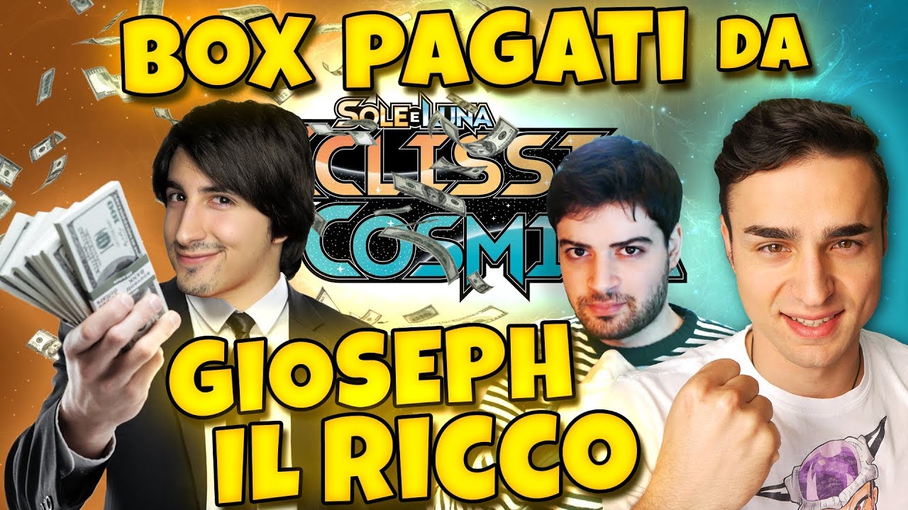 BOX POKEMON PAGATI DA GIOSEPH IL RICCO! Pack Opening Pokemon Eclissi Cosmica