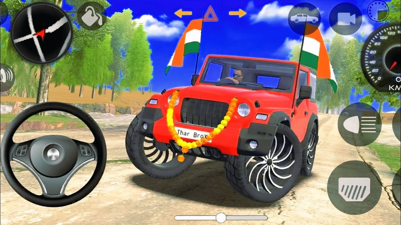 Modified Mahindra Thar😈Games:Indian Red Thar (Gadi Wala Games) Car Game Android Game - #2025​