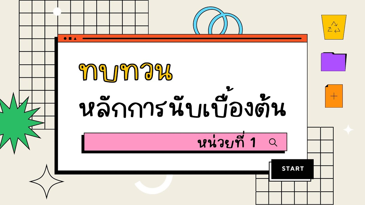 🌝 (ม.4) ทบทวน✨หน่วยที่ 1 หลักการนับเบื้องต้น📚