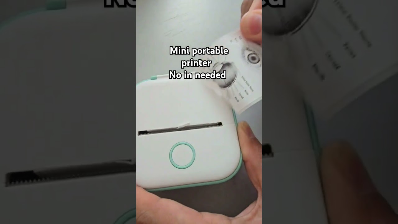 Mini portable printer No ink needed #printer #students #printing #printe