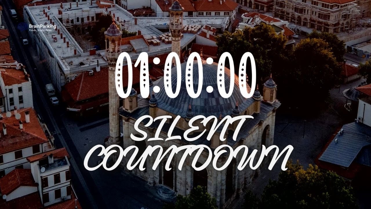 60 Minute Silent Countdown 4K