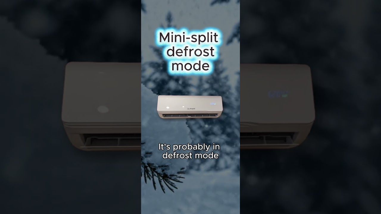 Mini-split error code dF, HS, H1 (defrost mode)