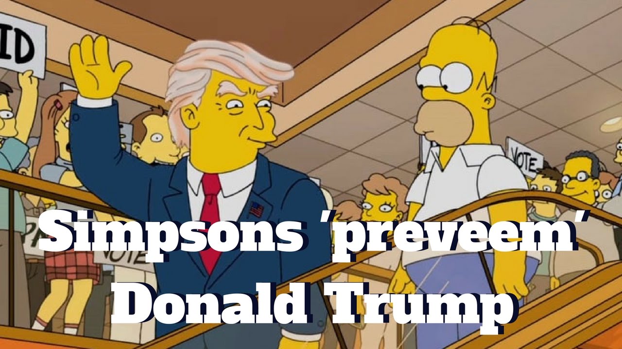 Simpsons 'prevem' Donald Trump como presidente dos EUA h&aacute; 16 anos atr&aacute;s