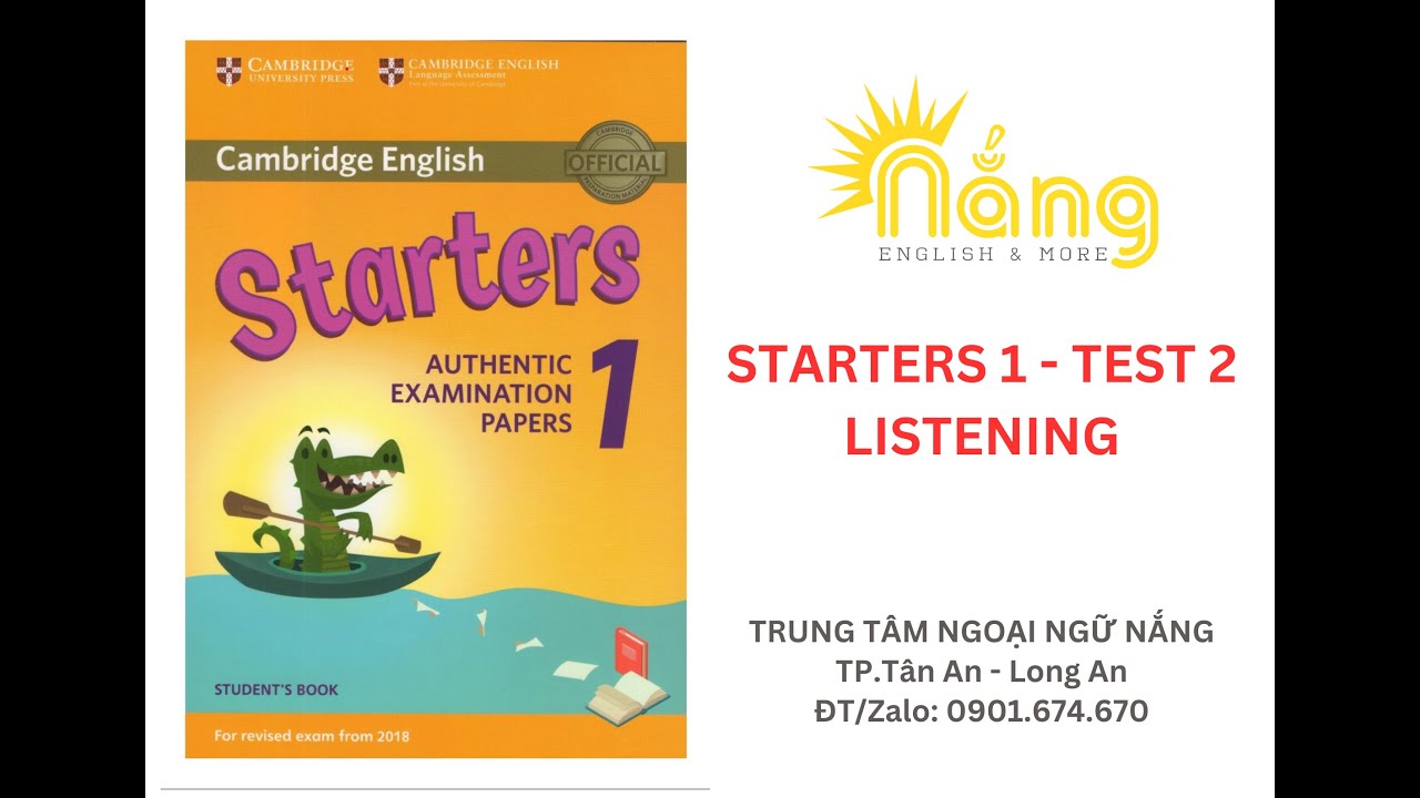 Cambridge Starters | Starters 1 Test 2 Listening
