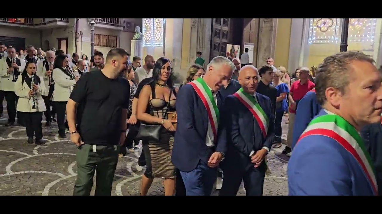 Banda di Conversano Ligonzo ' Mosè ' uscita di Processione a Sorbo Serpico 2025