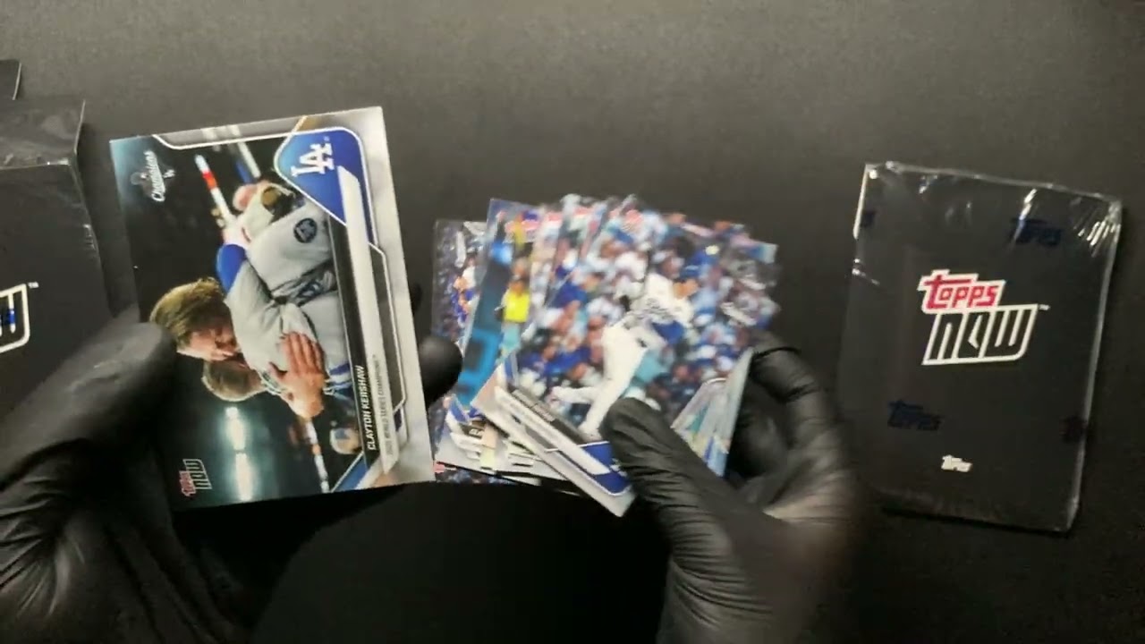 MLB Topps NOW® 2025 World Series Champions - Los Angeles Dodgers - 15-Card Team Set 3set open1