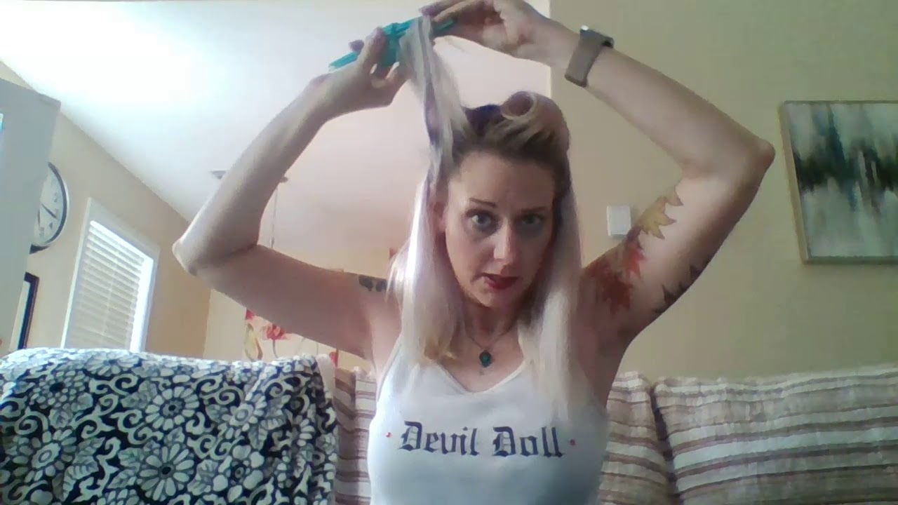 The Roll & Go Hair Tool Review How to - Easy victory rolls