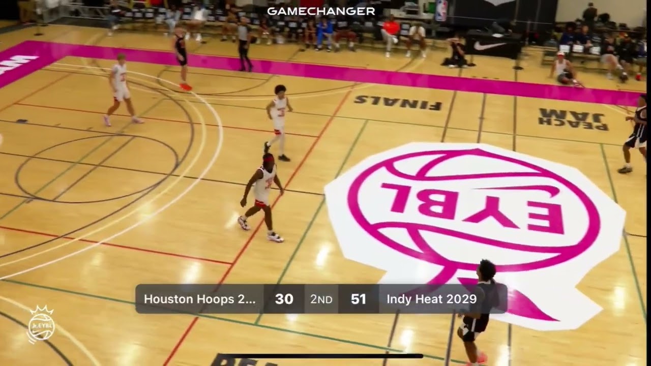Houston Hoops v. Indy Heat: Nike Jr. EYBL 8th Gr Peach Jam Highlights - July 2025