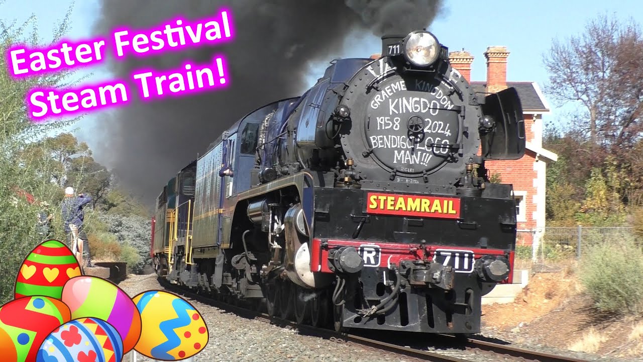 Easter Steam Train to Bendigo! Steamrail Bendigo Easter Festival Train 2024