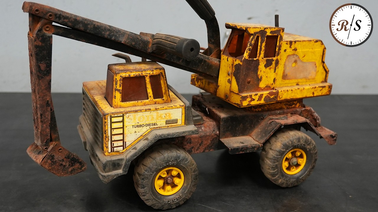 Mighty Tonka Turbo-Diesel Excavator Restoration