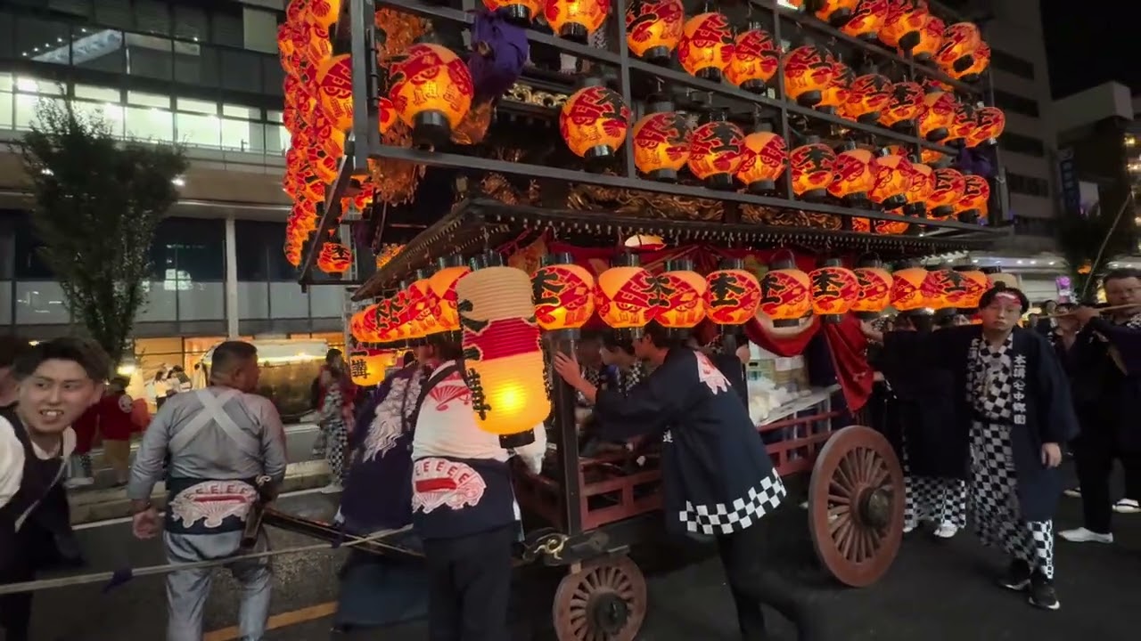 2025.9.28 安積国造神社秋季例大祭 郡山秋祭り 本町一丁目町会 本一講太鼓台④ 小浜紋付祭り 新町若連囃子披露