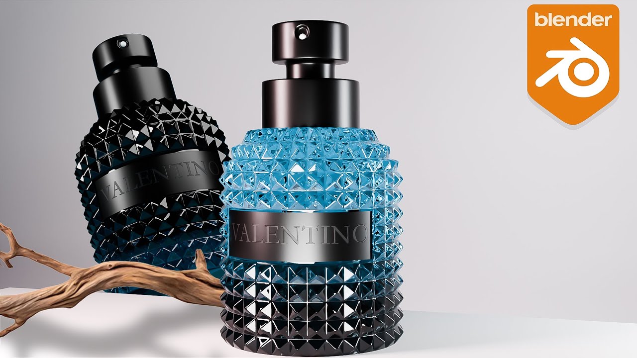 ازاي تصمم موديل لعطر اكثر واقعية  | perfume modeling in blender