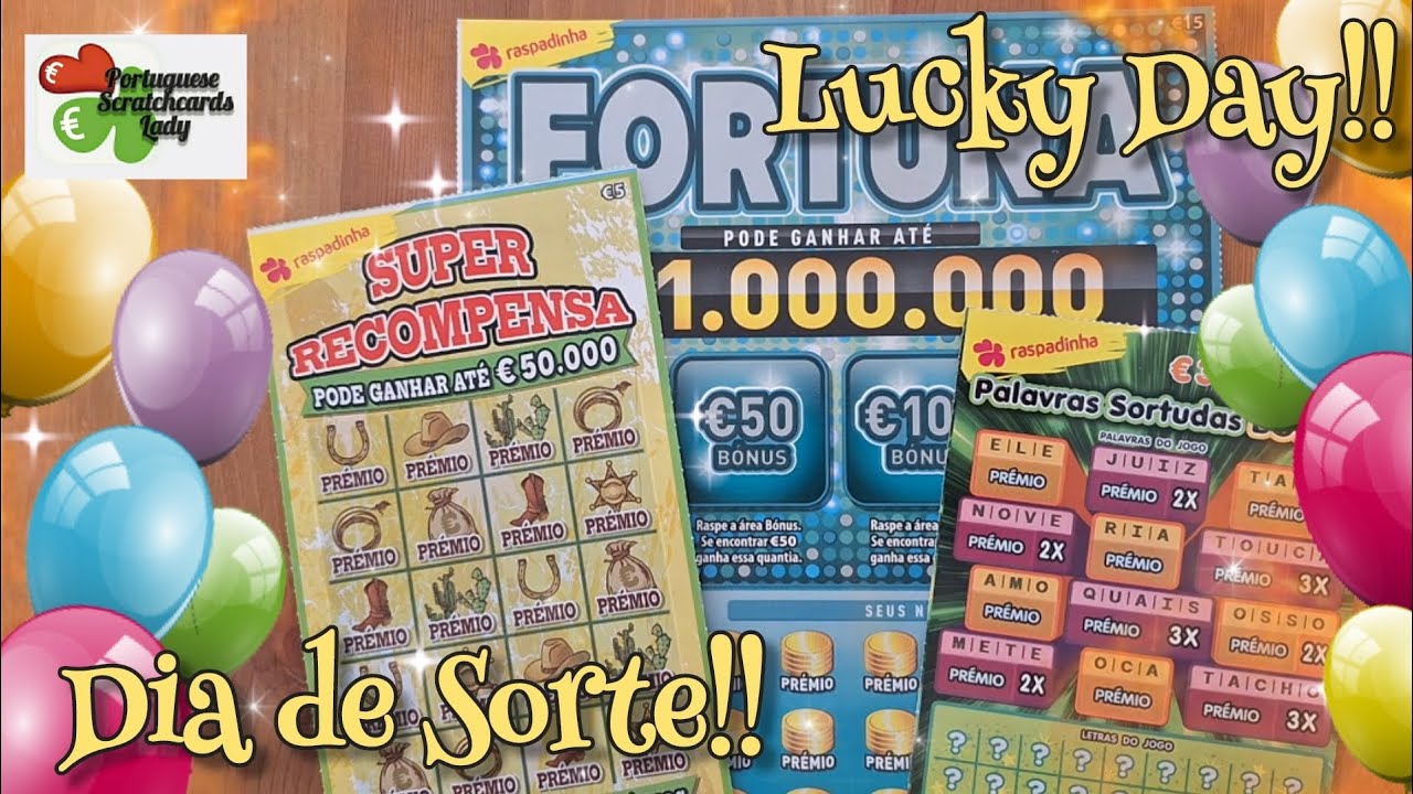 💥DIA de SORTE!!💥RASPADINHAS ! ...Vejam o▶️TODO!!🥳🎈✨/💥LUCKY DAY!!💥SCRATCHCARDS ! ...Watch it▶️ALL!🥳🎈✨
