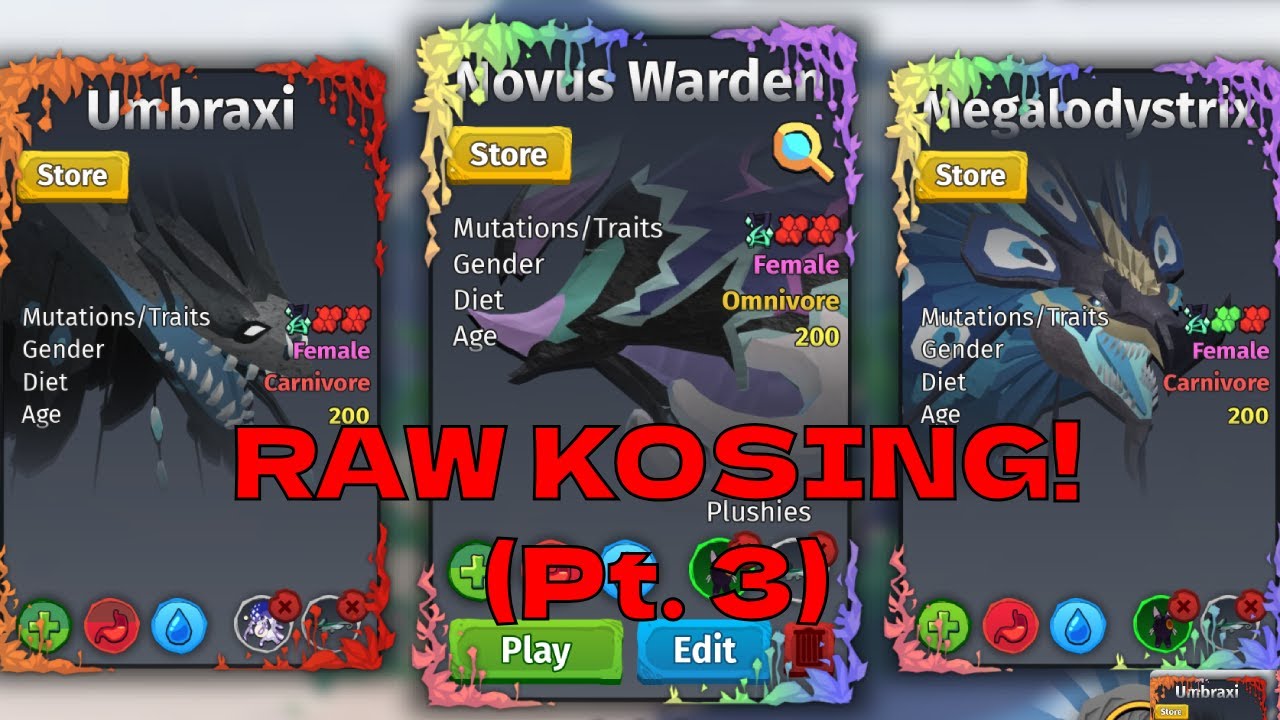 30+ MORE Minutes of Raw, Unedited Kosing in Creatures of Sonaria! (with input overlay)
