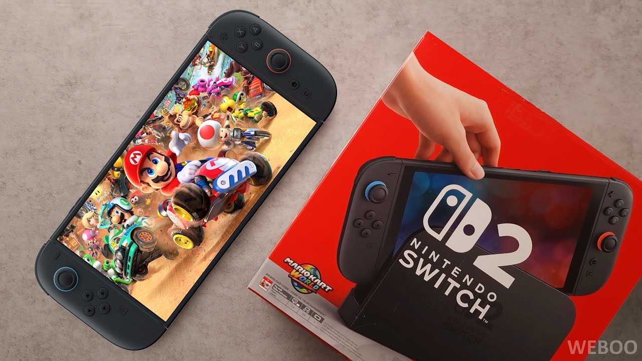 Nintendo Switch 2 Unboxing & First Look, Setup, OLED Comparison + Mario Kart World Gameplay!
