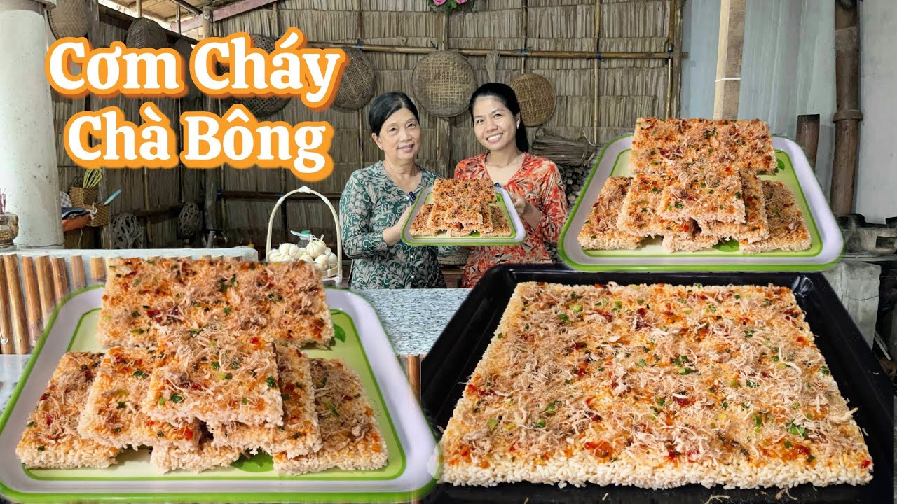 CƠM CH&Aacute;Y CH&Agrave; B&Ocirc;NG cấp tốc kh&ocirc;ng hấp kh&ocirc;ng phơi m&agrave; th&agrave;nh phẩm gi&ograve;n tan ngon hấp dẫn 