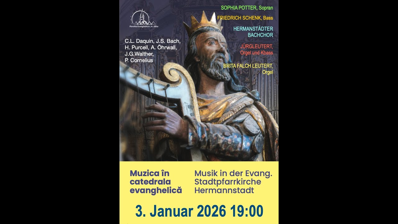 Konzert 3. Januar 2025 in der Stadtpfarrkirche Hermannstadt