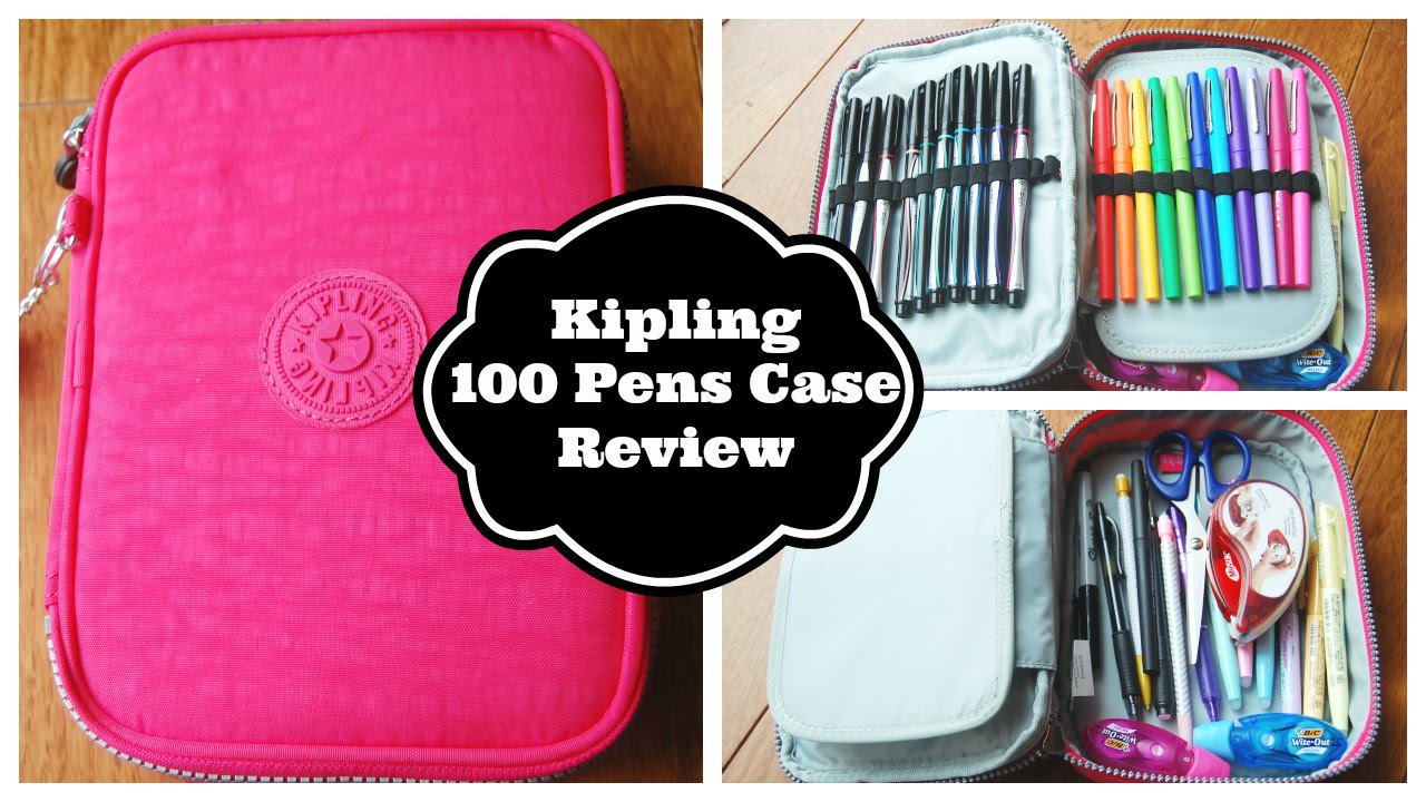 Kipling 100 Pens Case Review | What's In My Pencil Case