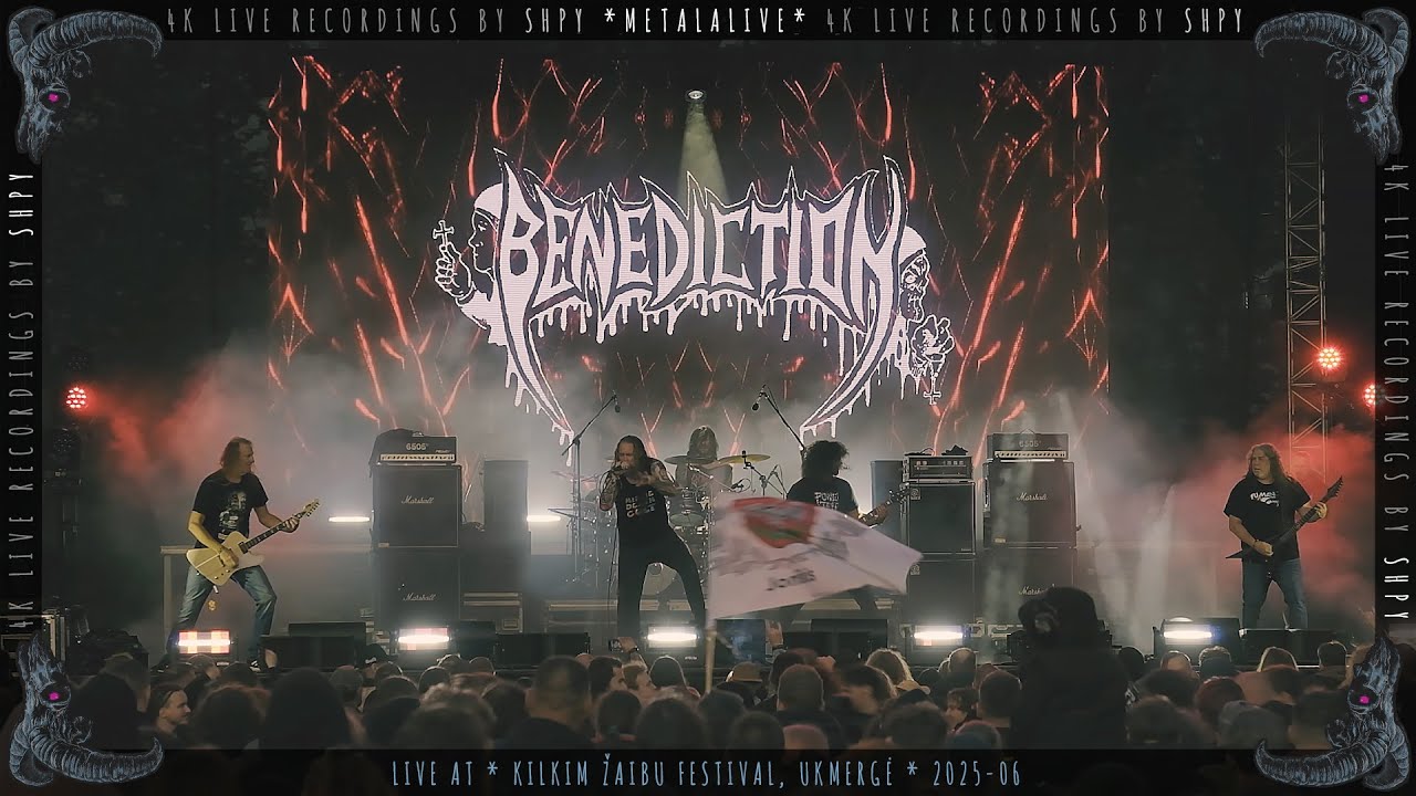 BENEDICTION Live @ Kilkim Žaibu festival, Lithuania, 2025 [Full Concert, 4k]