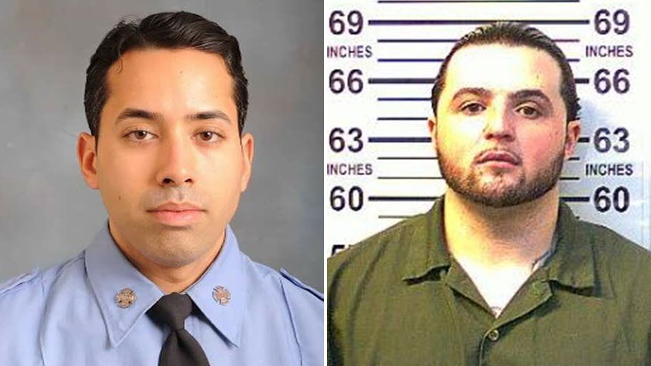 Suspect charged with murder in FDNY road rage death, faces firefighters during walk