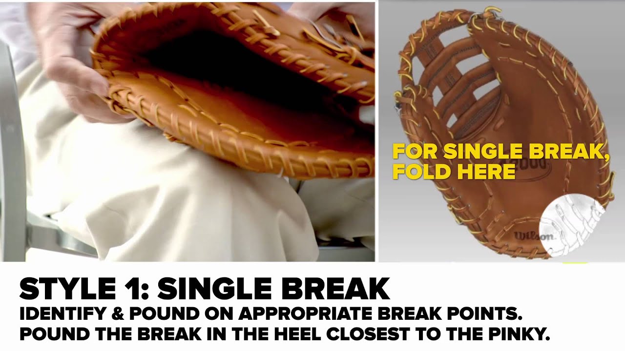Breaking in a First Baseman Baseball Mitt